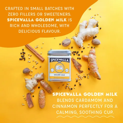 Miniatura 4 de Spicewalla Leche dorada en polvo - Canela, jengibre, cúrcuma bebida té o mezcla de café con leche