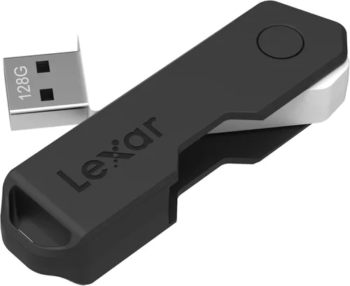 Miniatura 4 de Lexar JumpDrive TwistTurn2 - Unidad flash USB 2.0 de 128 GB, color negro (LJDTT2-128ABNABK)