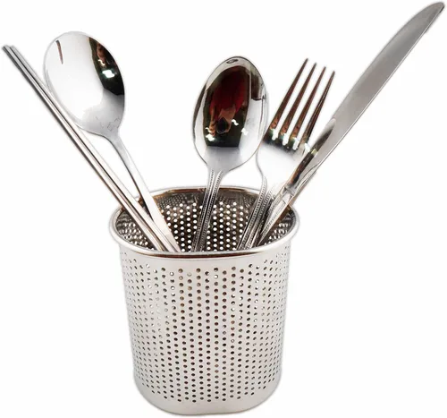 Miniatura 6 de Soporte para utensilios de acero inoxidable (pequeño ovalado) para palillos para lavavajillas