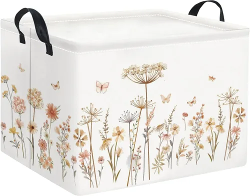 Miniatura 40 de Cesta rectangular de almacenamiento para bebés y niños, para el hogar, cocina, niñas, lindo contenedor de almacenamiento de juguetes, organizador