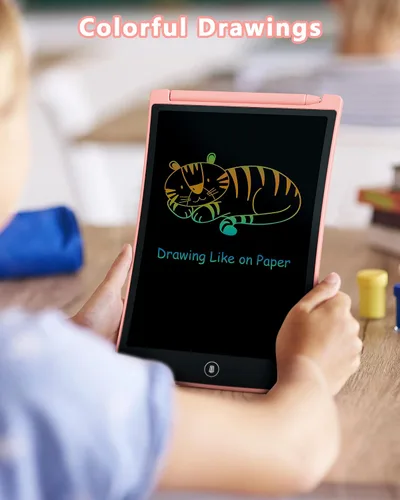 Miniatura 2 de KOKODI Juguetes para niñas y niños de 3, 4, 5, 6 años, tableta de escritura LCD reutilizable de 10 pulgadas, colorida, para garabatos, almohadilla