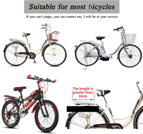 Miniatura 5 de Asiento de bicicleta para niños, asiento trasero de bicicleta de bebé, asiento trasero para niños, soporte de seguridad para bicicleta de adulto