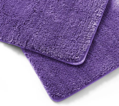 Miniatura 6 de Juego de 2 alfombras de baño de microfibra gruesa y suave, contorno en forma de U, lavables a máquina, alfombras de baño absorbentes, alfombrilla