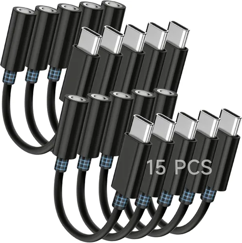 Miniatura 8 de Seulliya Adaptador USB C a 3.5mm de conector de auriculares para iPhone 17/16/15 Pro/Max, DAC Dongle de audio de alta resolución, convertidor