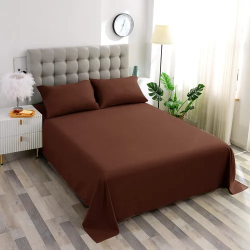 Miniatura 9 de Soft Aqua - Sábana encimera de tamaño individual 100% algodón satinado, 600 hilos, calidad de cama, sábana encimera, fresca y lisa, solo una sábana
