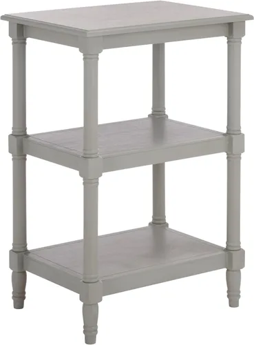 Miniatura 10 de Safavieh Home Collection Cassie Greige - Mesa de almacenamiento de 3 estantes ACC5715A, 19.8 pulgadas de ancho x 15 pulgadas de largo x 30 pulgadas