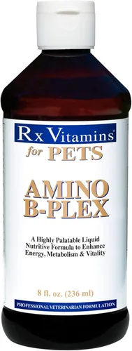 Miniatura 9 de Rx Vitamins Amino B Plex Suplemento para gatos y perros, líquido de complejo de vitamina B más aminoácidos para perros y gatos, potenciador