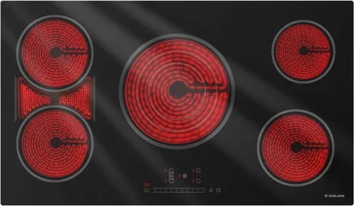 Miniatura 9 de GASLAND Estufa eléctrica de 12 pulgadas, 2 quemadores con certificación ETL, 3000 W con 16 niveles de potencia, placa de cerámica de 220 V, mantiene