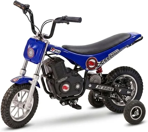 Miniatura 9 de Burromax TT250 Motocicleta de tierra eléctrica para niños, 250w 24v 7ah, 2 velocidades, hasta 14 mph, para ciclistas de hasta 150 lb, mini bicicleta