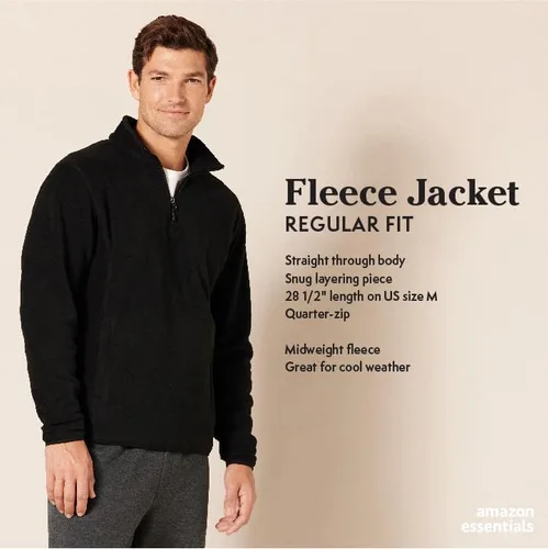 Miniatura 2 de Tienda Essentials Men's Quarter-Zip Polar Fleece Jacket
