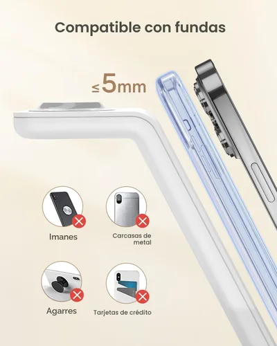 Miniatura 7 de Estación de carga inalámbrica para Apple - Soporte de carga inalámbrica 3 en 1 para reloj y teléfono para Apple Watch 11/8/7/SE/6/5/4/3/2, iPhone 17