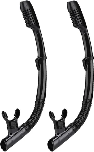 Miniatura 13 de AQUA A DIVE SPORTS Esnórquel seco de fácil respiración para buceo, snorkel para esnórquel, buceo, natación con válvula superior seca y boquilla