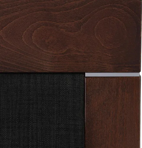 Miniatura 10 de Cortesi Home Silla de comedor Tia en tela de carbón, acabado nogal (juego de 2)