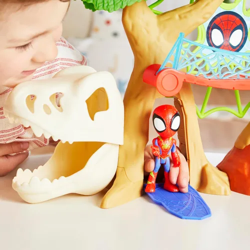 Miniatura 8 de Spidey and HIS Amazing Friends Marvel Dino-Webs Treehouse Super Hero Playset
