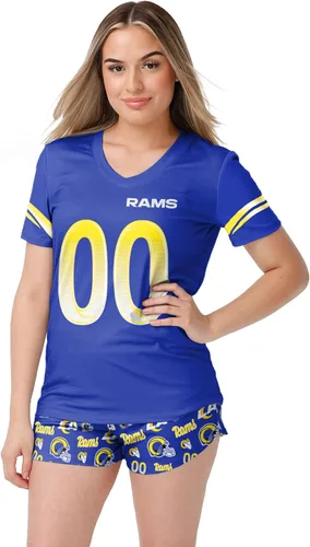 Miniatura 9 de FOCO NFL womens Nfl Team Logo Ladies Gameday Ready Jersey Pajama Set