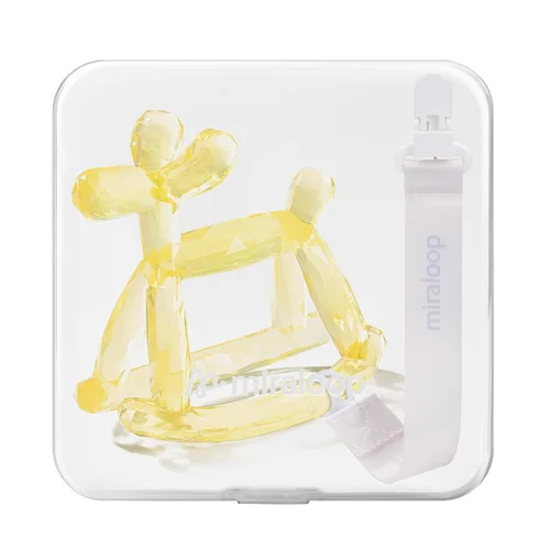 Miniatura 16 de Mordedor de Bebé Miraloop de Cristal en Gelatina – Juguete de Alivio de Dentición Jellydog para Bebés de 3-6 Meses, Mordedor de Mano de Silicona