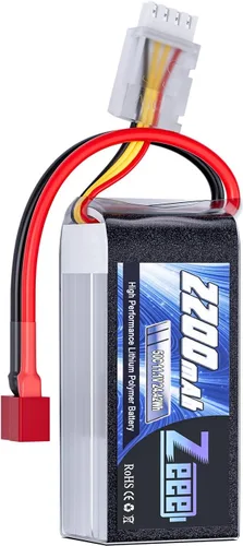 Zeee 3S 2200mAh Shorty Pack Lipo Batería 11.1V 50C Batería con conector T para RC Car Truck Vehículos RC Barco RC Drone Avión Quadcopter Helicóptero