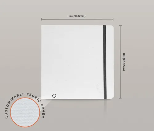 Miniatura 2 de Etchr Cuaderno de bocetos cuadrado de 8 pulgadas, prensa en frío, 100% algodón, cuaderno de bocetos de tapa dura de 8 x 8 pulgadas con 52 páginas