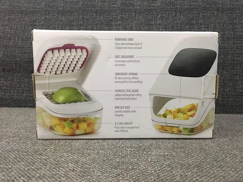Miniatura 5 de Picador de verduras con contenedor, máquina trituradora de alimentos de queso de frutas, cebolla, patata, zanahoria, col, cortador de verduras, sin
