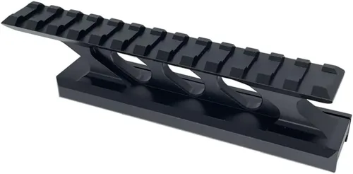 Miniatura 5 de Picatinny Riser Mount 1 pulgada de alto perfil de montaje de alcance base elevadora Weaver Picatinny Rail hacia adelante extendiéndose para visores