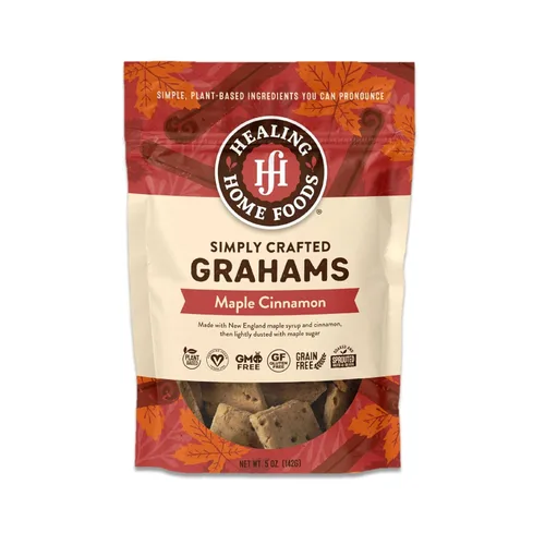 Miniatura 12 de Healing Home Foods Galletas Graham clásicas horneadas, sin gluten, hechas con harina de almendras, jarabe de arce orgánico y canela orgánica