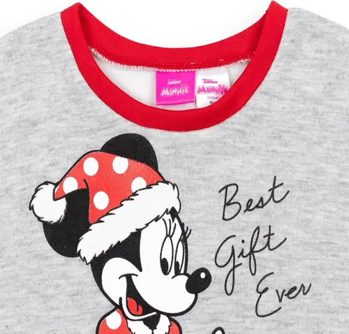 Miniatura 6 de Disney Mickey Mouse Minnie Mouse - Conjunto de sudadera de vellón y leggings de Navidad para niñas de bebé a niño grande