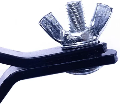 Miniatura 3 de Soporte de campana de abrazadera de tambor de montaje soporte de abrazadera para bloques de mermelada pandereta platillo negro acero recubierto