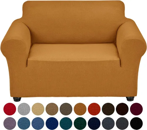Miniatura 13 de Joccun Funda Elástica para Silla Sofá, Funda de Sofá de 1 Pieza Tela Jacquard de Spandex con Parte Inferior Elástica, Protector de Muebles Lavable