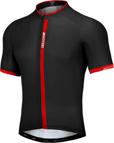 wantdo Camisetas de ciclismo para hombre, camisetas de ciclismo de montaña MTB Jersey de manga corta Camisetas de ciclismo transpirable de secado