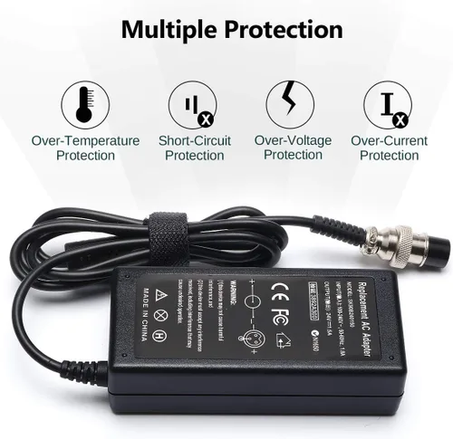 Miniatura 5 de Cargador de batería para ciclomotor de 24 V compatible con Razor MX350 E300 E150 E175 E100 E200 E200S E300S E125 E500 PR200 E225S E325S MX400 ZR350