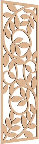 Miniatura 191 de 9 3/8"W x 24 3/8"H x 1/4"T Utica Decorativo Fretwork Madera Paneles de Pared, Abedul