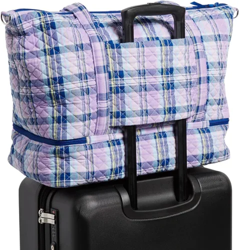 Miniatura 5 de Vera Bradley Bolsa de viaje de lujo de algodón para mujer