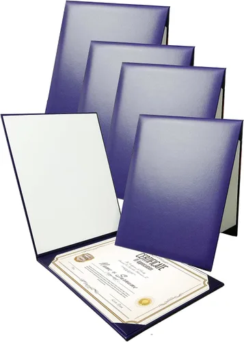 Miniatura 13 de Gradplaza Cubierta de diploma personalizada para graduación, documentos, soporte de diploma de certificado de cuero sintético liso