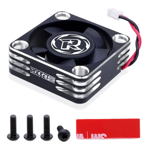 Surpass Hobby Ventilador de refrigeración RC de 30 mm Disipación de calor 28000RPM Ventilador de refrigeración ESC para auto RC Turbo Esc A3 de 1/8,