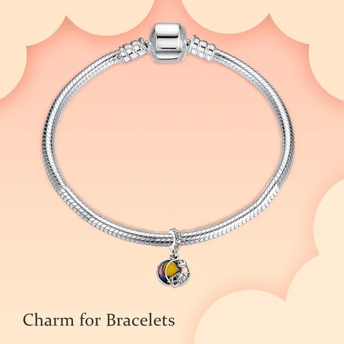 Miniatura 3 de H.ZHENYUE Winnie Characters S925 Silver Charm for Bracelet Necklace Sterling Silver Dangles for Women