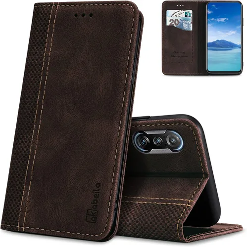 Miniatura 14 de AKABEILA Compatible con Xiaomi Redmi K40 Gaming Wallet Case, PU Leather Kickstand Card Slots Case para Xiaomi Poco F3 GT Cierre Magnético Cubierta