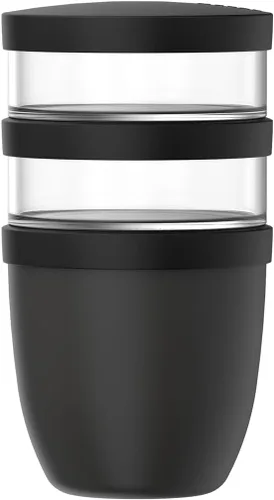 Miniatura 9 de Mepal Tarro de avena durante la noche – Mini – Práctica taza de yogur y taza de muesli – Compartimentos separados para yogur y muesli – Apto