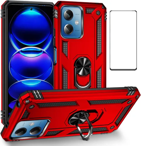 Miniatura 62 de Funda para Xiaomi redmi Note 12 Pro Plus 5G con protector de pantalla, soporte delgado protección militar a prueba de golpes Armor Defender Funda