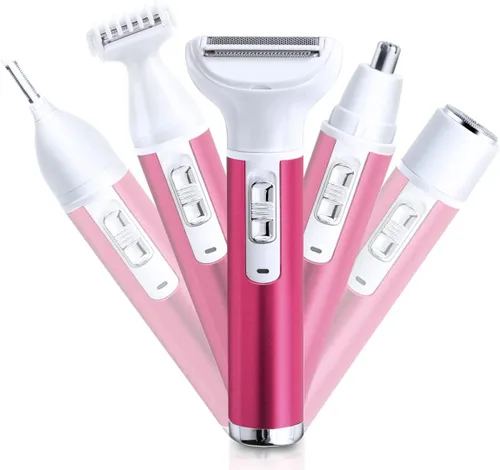 Maquinilla de afeitar eléctrica para mujeres para eliminación de vello de cuerpo y nariz, recortadora de vello facial, afeitadoras para cejas,