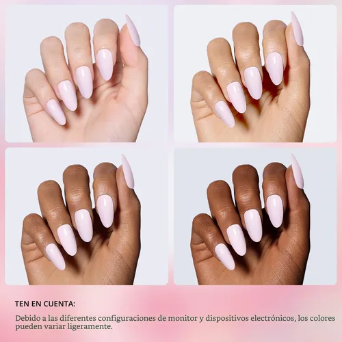 Miniatura 5 de Beetles - Esmalte de uñas de gel rosa claro, 0.5 fl oz, color rosa bebé, esmalte de gel que se absorbe con luz UV LED, arte de uñas de verano, salón