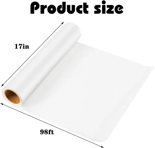 Miniatura 2 de Rollo de papel de dibujo blanco de 17 x 1181 pulgadas, rollo de papel de caballete de arte grande para manualidades, papel de regalo blanco, papel