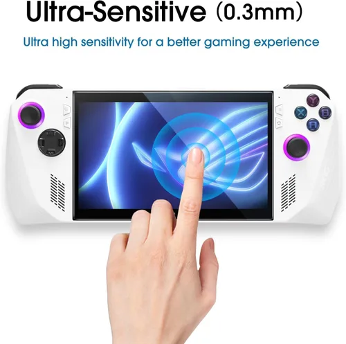 Miniatura 5 de amFilm Protector de pantalla OneTouch para ASUS ROG Ally X 2024 / ROG Ally 2023 7'' Instalación con alineación automática Sin burbujas Vidrio