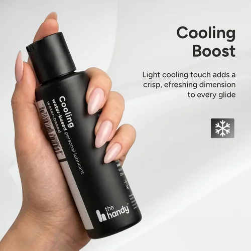 Miniatura 3 de The Handy Cooling Lube Water-Based Personal Lubricant Tingling 2 fl oz Fresh tingle on contact, smooth glide, non-sticky and rinses clean, and