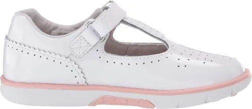 Miniatura 6 de Stride Rite Tenis unisex SRT Nell para niños, Blanco, 4 Wide Toddler