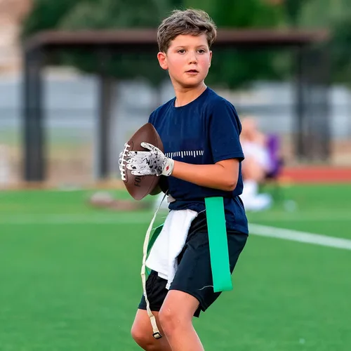 Miniatura 6 de Guantes de fútbol para niños, guantes de receptor ancho de silicona con agarre mejorado para jóvenes