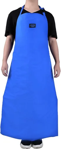 Dioche Delantal CryO de seguridad a baja temperatura, delantal criogénico de ultra baja temperatura, delantal criogénico de seguridad (azul)