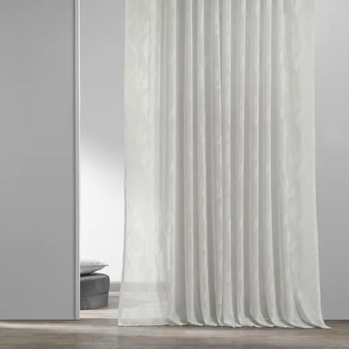 Miniatura 2 de HPD Half Price Drapes SHCH-11729-84 - Cortina transparente de lino con estampado (1 panel), 50 x 84, Avignon Vine