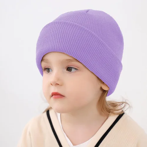 Miniatura 12 de UTTPLL Gorros de punto cálidos para bebé, gorro grueso y suave para niño y niña, gorro acanalado con puños para niños y niñas