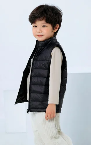 Miniatura 5 de Down Puffer Vest for Boy Girls Lightweight Water-Resistant Winter Jacket Outwear Kids Fall Sleeveless Coats