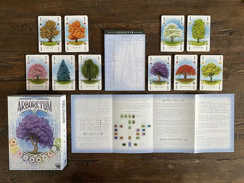 Miniatura 6 de Renegade Game Studios Juego de cartas de estrategia Arboretum que desafía a 2-4 jugadores de 8 años en adelante a crear el jardín más hermoso